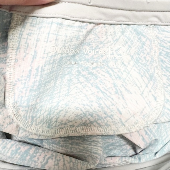 Outdoor Voices Womens Pink Blue Prism Pattern Ready Set Athletic Skirt Size S - Picture 4 of 4